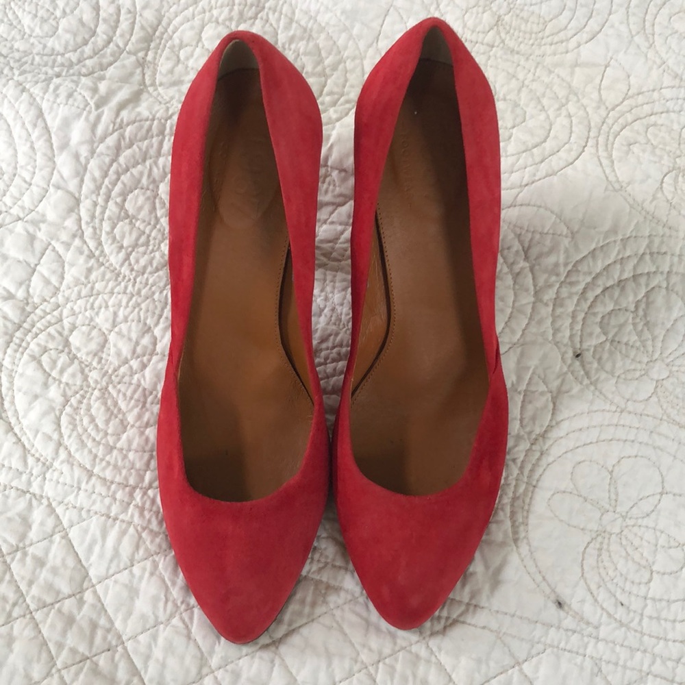 Red Suede Heels